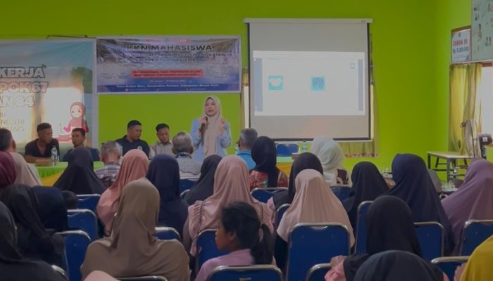 Mahasiswa KKN UIN Raden Fatah Palembang Gelar Sosialisasi Pembelajaran Bahasa Arab Dasar Terkait Aktivitas Ekonomi