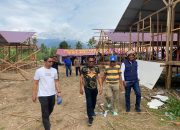 Wakil Ketua DPRD bersana Wakil Gubernur Sumbar Tinju Pembangunan Hunian Sementara di Kapalo Koto