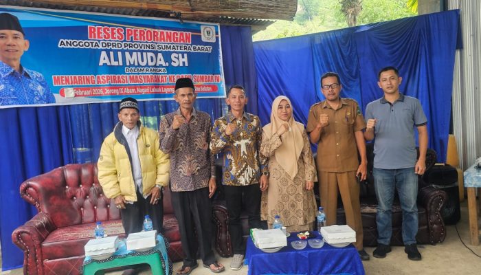 DPRD Sumbar Reses Jorong IX Abam, Ali Muda Terima Aspirasi Terkait Sampah serta Harga Karet dan Infrakstruktur