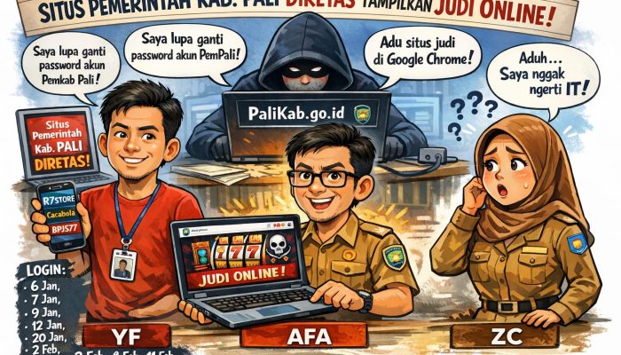 Website Resmi Pemkab Pali Tampilkan Situs Judol, Diretas atau Dijebol Orang Dalam ?
