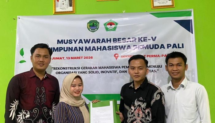 Andrean Pratama Resmi Pimpin PERMA PALI Periode 2025–2027, Siap Kontribusi untuk Masyarakat dan Daerah