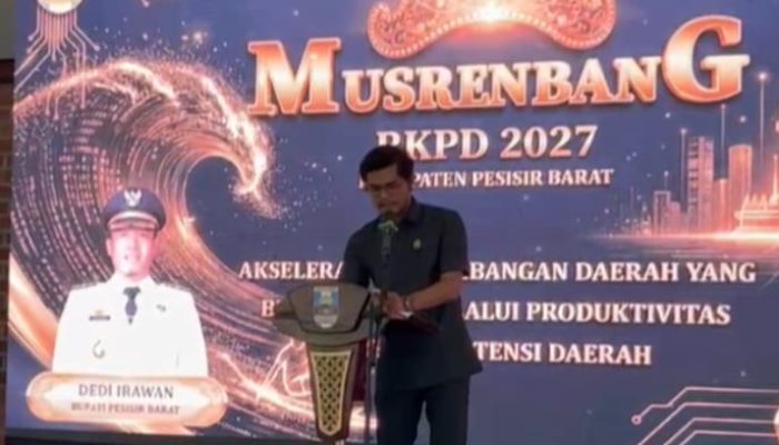 Ketua DPRD Pesisir Barat Hadiri Musrenbang RKPD TAHUN 2027