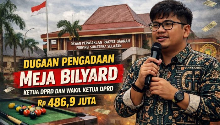 Samuel Rio Soroti Anggaran Meja Biliar DPRD Sumsel di Tengah Tekanan Ekonomi Masyarakat