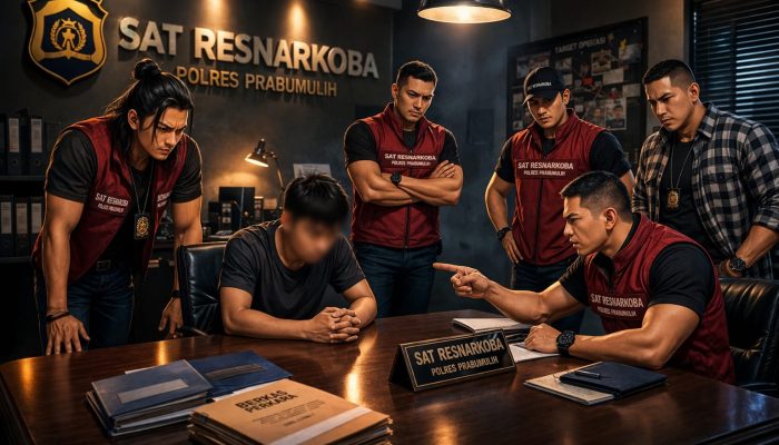 Polres Prabumulih Ungkap Kasus Narkoba di Jalan Padat Karya, 1 Kurir dan Barang Bukti di Amankan