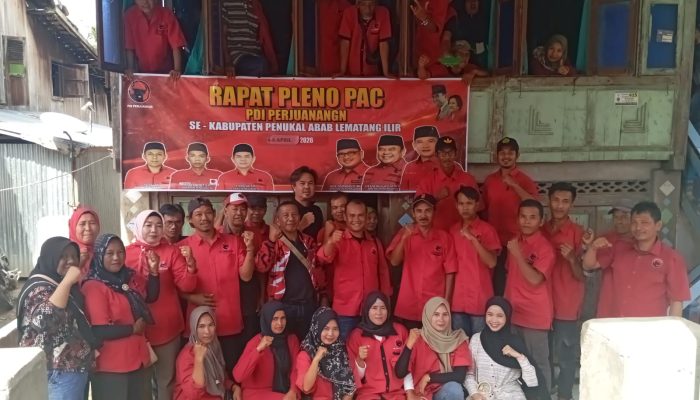 Penyegaran struktur Partai DPC PDIP PALI ! Gelar Pleno PAC Tingkat Kecamatan Tanah Abang 