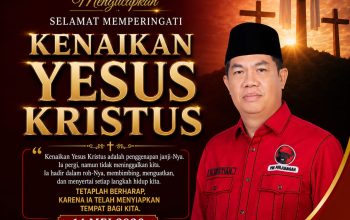 Merawat Tenun Kebangsaan, Ketua DPC PDIP PALI H. Kristian, S.M Sampaikan Ucapan Khidmat Kenaikan Yesus Kristus di Kabupaten PALI