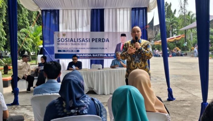 Dorong Transparansi Pemerintahan, Nanda Satria Sosialisasikan Perda Keterbukaan Informasi Publik di Sumbar