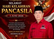Meneguhkan Jati Diri Bangsa: Ketua DPC PDI Perjuangan PALI H.Kristian, S.M ucapkan Hari Lahir Pancasila 2026