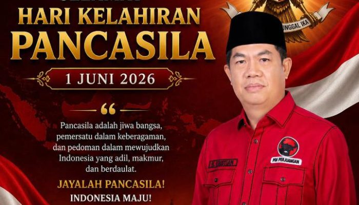 Meneguhkan Jati Diri Bangsa: Ketua DPC PDI Perjuangan PALI H.Kristian, S.M ucapkan Hari Lahir Pancasila 2026