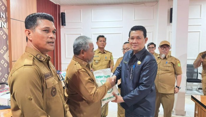 Pemkab Muba Salurkan Cadangan Pangan untuk Lima Desa Rentan Rawan Pangan