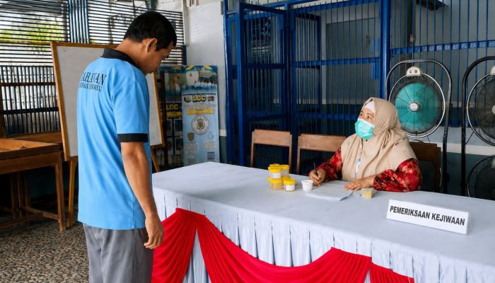 Lapas Sekayu Gandeng Puskesmas Balai Agung Periksa Kejiwaan 9 Warga Binaan