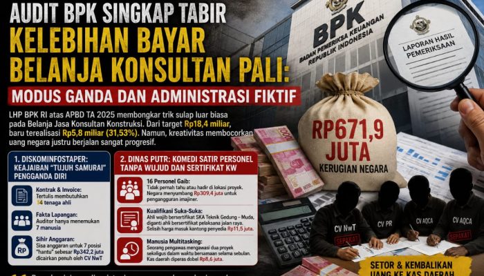 Audit BPK Singkap Tabir Kelebihan Bayar Belanja Konsultan PALI: Modus Ganda dan Administrasi Fiktif