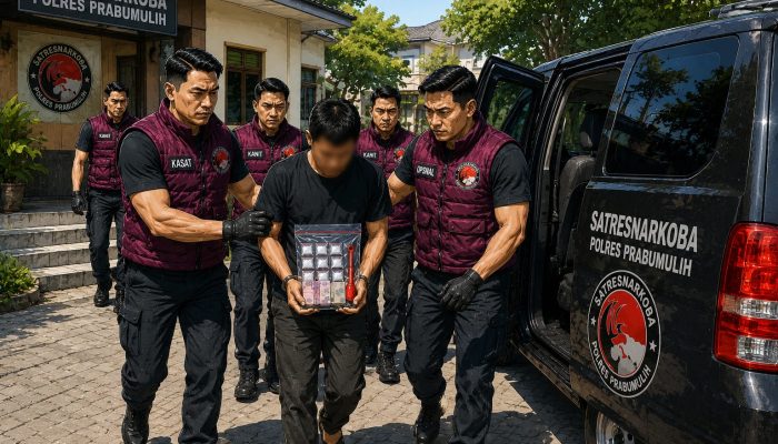 Satresnarkoba Polres Prabumulih Gagalkan Peredaran Sabu, Pengedar Diamankan Saat Sedang Memaketkan Barang Haram