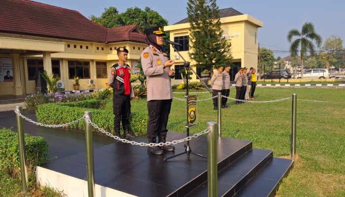 Wujudkan Personel Polri yang Sehat dan Profesional, Polres Prabumulih Gelar Pembinaan Kebugaran