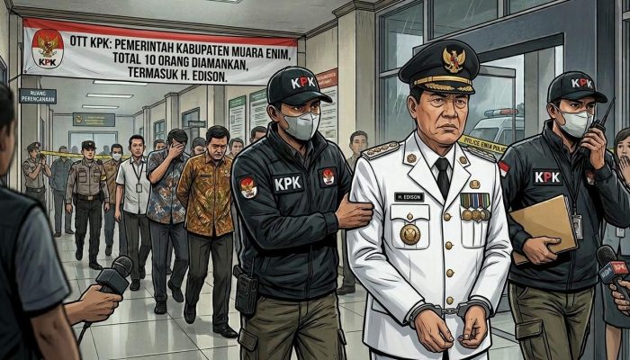 KPK OTT Bupati Muara Enim, 10 Orang Diamankan