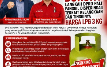 DPC PA GMNI PALI DUKUNG DPRD PALI PANGGIL DISPERINDAG, DESAK PENYELESAIAN TUNTAS KELANGKAAN DAN MAHALNYA LPG 3 KG