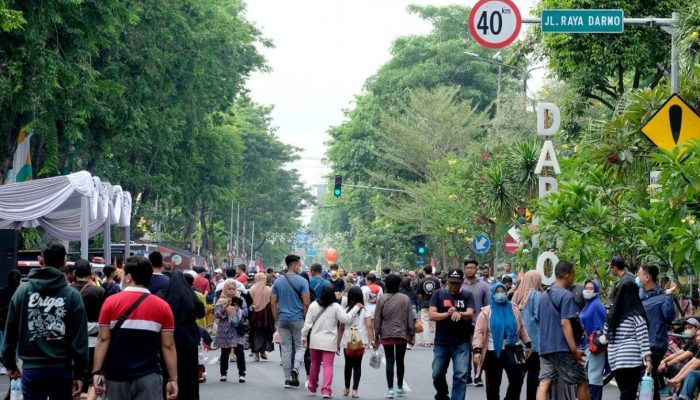 Pemkot Surabaya Tata Ulang CFD Darmo, PKL Dilarang Berjualan di Jalur Utama