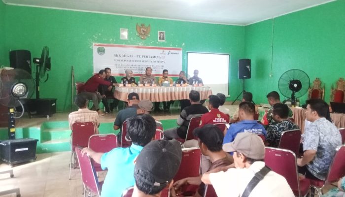 Kepala Desa Talang Akar dukung penuh Survei Seismik 3D PEONY Dilakukan oleh PT BGP dan Pertamina