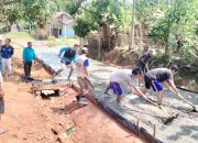 Instruksi Bupati HM Toha Tohet, Jalan Antar Dusun di Supat Timur Dicor Gotong Royong   