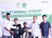 Walikota Prabumulih Hadiri Kegiatan Penyaluran Bantuan ATENSI Kepada Pemerlu Pelayanan Kesejahteraan Sosial Wilayah Kota Prabumulih