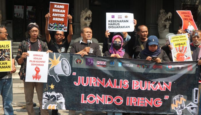Para Wartawan Solo Kecam capan Prabowo Subianto Londo Ireng
