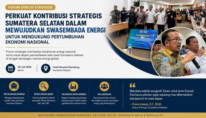 Perhapi Sumsel Ingatkan Ancaman Menipisnya Cadangan Batu Bara, Dorong Strategi Energi Jangka Panjang