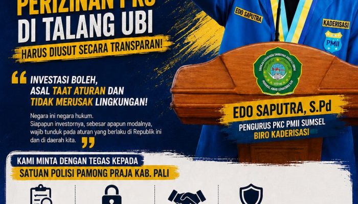 Pengawasan Investasi Tidak Boleh Tumpul, Dugaan Ketidaklengkapan Perizinan PKS di Talang Ubi Harus Diusut Secara Transparan