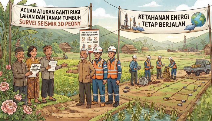 Hak Masyarakat Tidak Boleh Diabaikan! Ganti Rugi Lahan dan Tanam Tumbuh Survei Seismik 3D Peony Wajib Mengacu pada Regulasi