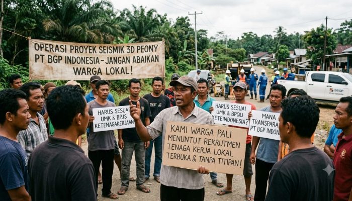 Survei Seismik 3 D Peony PT. BGP Indonesia Cari Minyak, Warga Cari Kerja Tidak Dapat