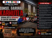 Cipayung Plus Sumsel Desak Pemerintah Serius Tangani Karhutla, Sekda Pastikan Pertemuan dengan Gubernur 21 Agustus