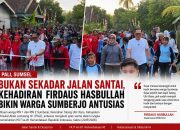 Bukan Sekadar Jalan Santai, Kehadiran Firdaus Hasbullah Bikin Warga Sumberjo Antusias