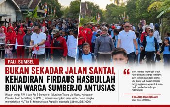 Bukan Sekadar Jalan Santai, Kehadiran Firdaus Hasbullah Bikin Warga Sumberjo Antusias