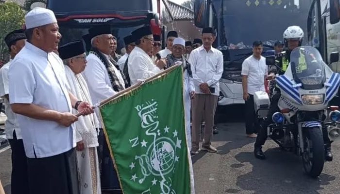 Usai Salat Istisqa, Gubernur Herman Deru Lepas 150 Delegasi NU Sumsel Menuju Muktamar ke-35 di Jombang