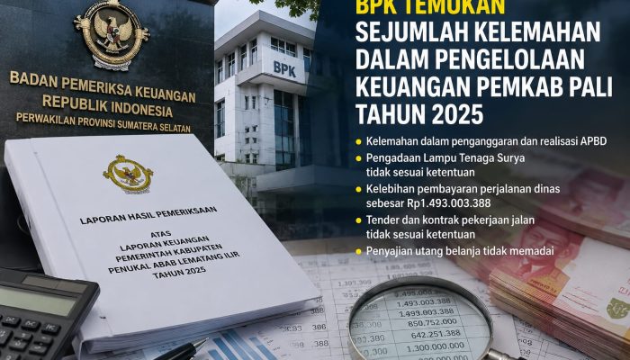 BPK Temukan Sejumlah Kelemahan dalam Pengelolaan Keuangan Pemkab PALI Tahun 2025
