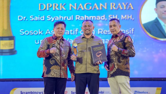 Raih Serambi Awards 2026, Dr. Said Syahrul Rahmad, S.H.,M.H. Dinilai Sosok Aspiratif dan Responsif untuk Warga Nagan Raya