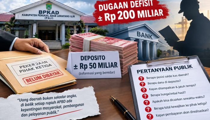 Kas Daerah Jadi Sorotan: Deposito Rp50 Miliar dan Tunda Bayar Penyedia Menanti Penjelasan