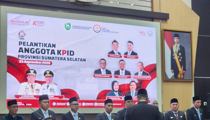 Resmi Tujuh Komisioner KPID Sumsel 2026-2029 Dilantik, Serta Adaptif Dituntut Menghadapi Era Digital