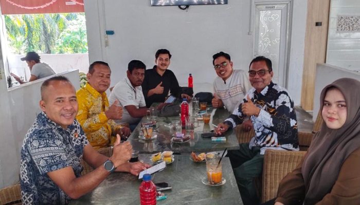 Penyegaran Organisasi, Kasat Reskrim Polres Nagan Raya Ngopi Bareng Pengurus AWAN di MJD